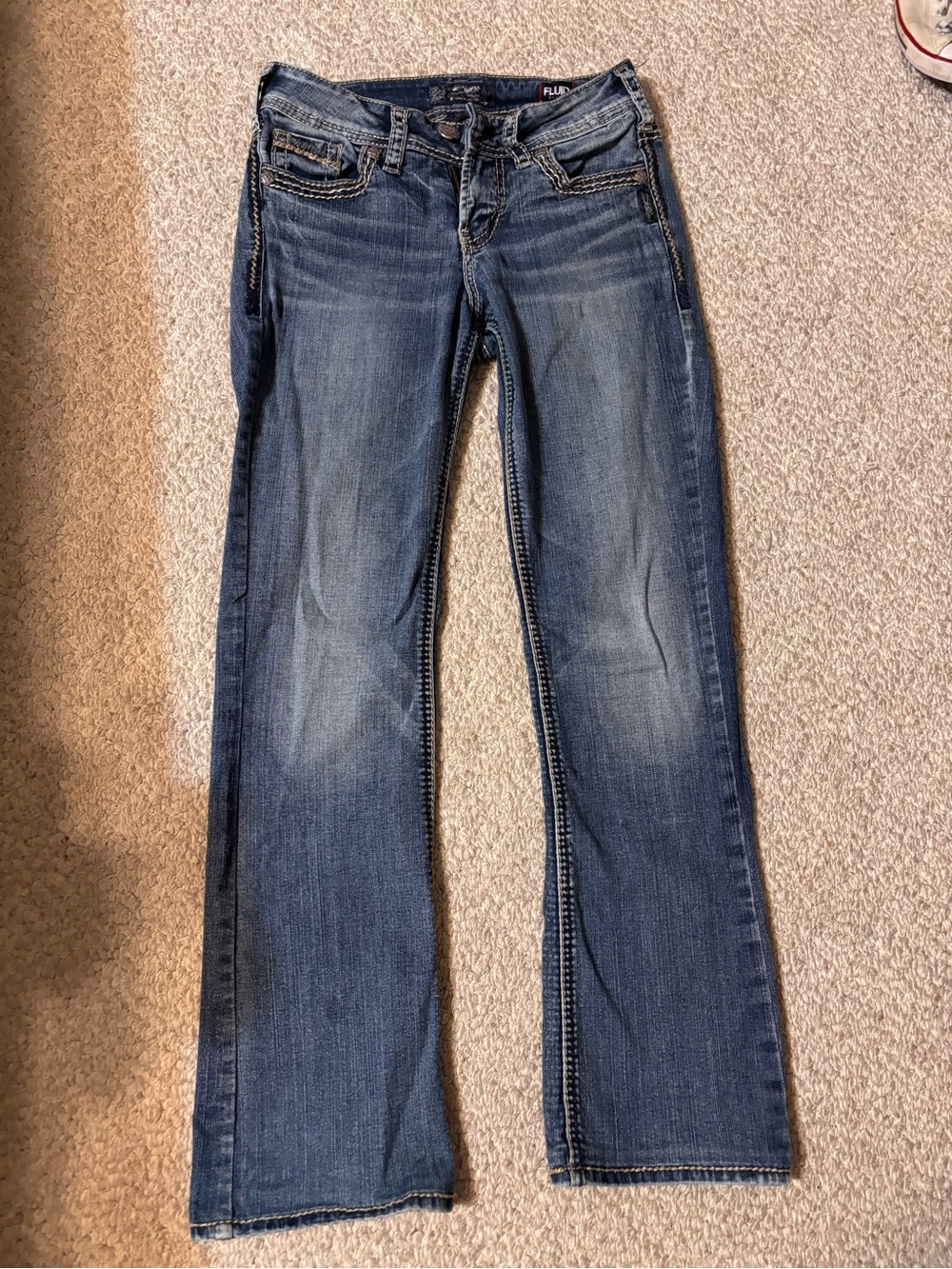 Silver Jeans Women's Dark Blue Bootcut Jeans